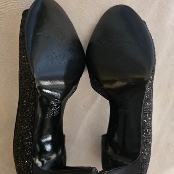 Nina Black Glitter SHoes size 9.5 - Picture 3 of 7